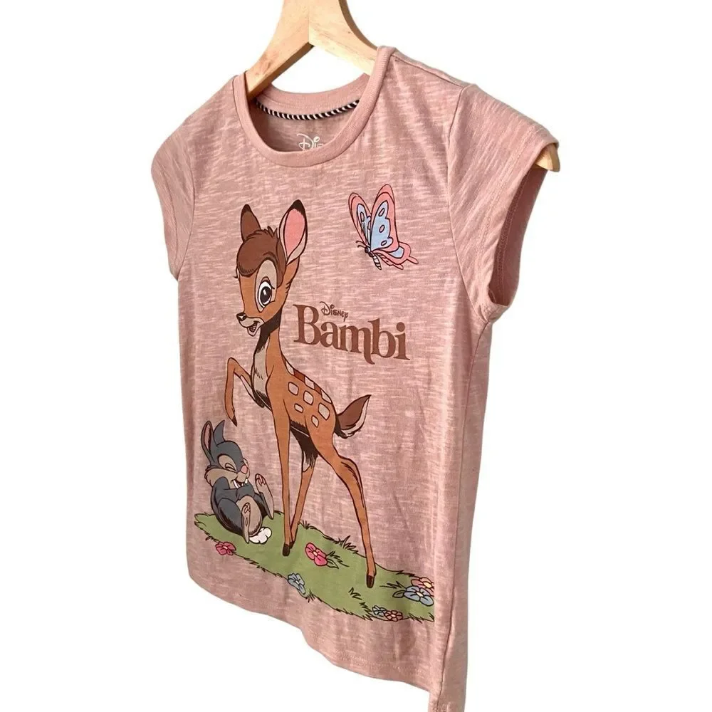 Disney Bambi Kids T-Shirt - Pink in Size Medium (7/8)